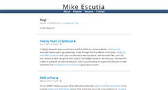 Desktop Screenshot of mikeescutia.com