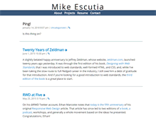 Tablet Screenshot of mikeescutia.com